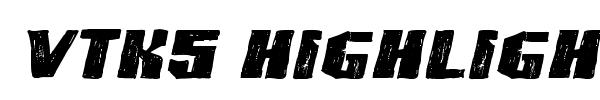 VTKS Highlight font preview
